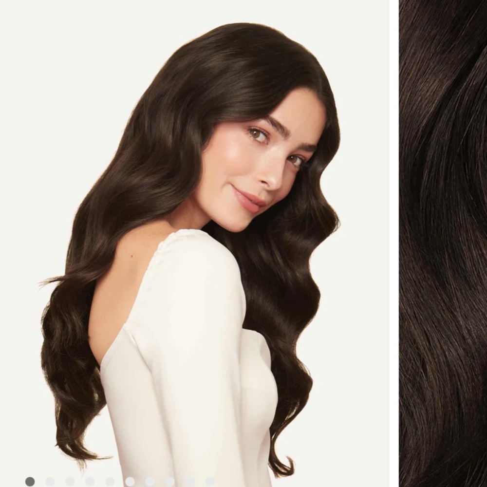 NWOT, Luxy Hair 20" Classic Dark Brown Clip-Ins - 20" (220g) hair extensions.